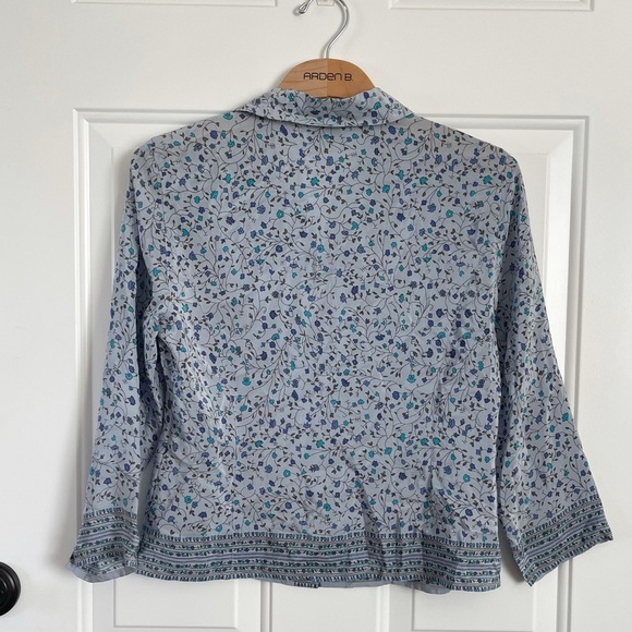 Loft Ann Taylor button down silk blouse - Picture 3 of 3
